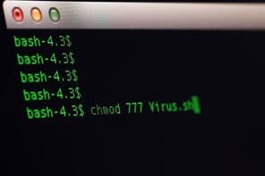 Vírusfájl módosítása Unix operációs rendszeren.