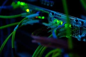 UTP CAT6 kábel közelről.